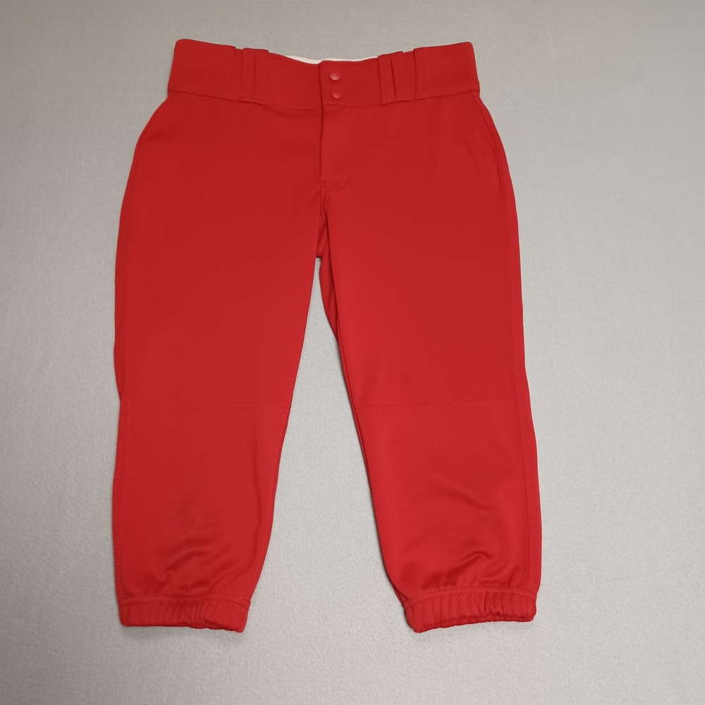 Champro Softball Pants Girls XL Red Knicker Style Reinforced Knee Athletic